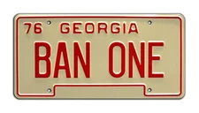 Smokey and the Bandit | Burt Reynolds | BAN ONE | Screen Accurate License Plate