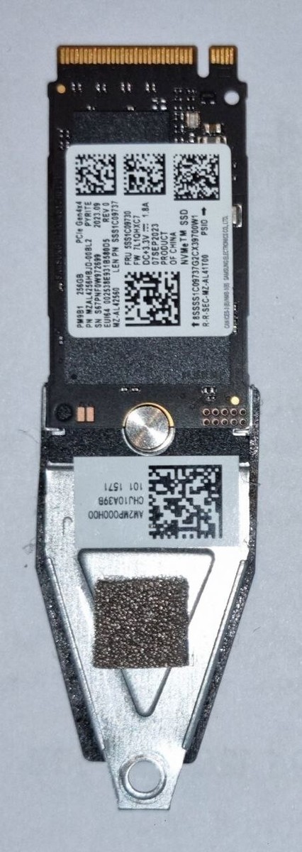 256GB Samsung PM9B1 NVMe 2242 PCIe Gen4 x4 SSD (With 2280