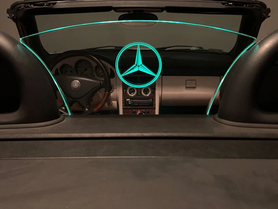 Deflector de viento 1997-2004 para Mercedes-Benz SLK R170 kit de iluminación de parabrisas Foto 4 de 4