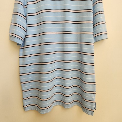 Brooks Brothers 346 Polo Shirt Men Size XLarge Blue White Striped Golf Cotton - Picture 7 of 12