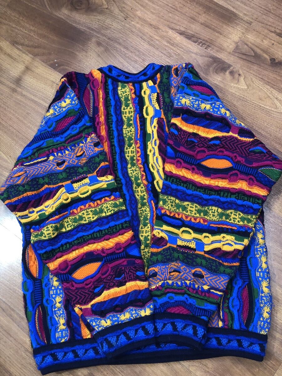 Vintage Coogi Australia 3D Knit Biggie Hip Hop Cosby Sweater Vintage Coogi Australia 3D Knit Biggie Hip Hop Cosby Sweater