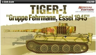 Academy 1:35 Scale Tiger-I ''Gruppe Fehrmann Essel 1945'' Kit#13299~MINT in BOX