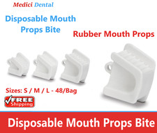 Dental Ortho Piercing Disposable Mouth Props Bite Blocks 48 pcs - Medium, Small