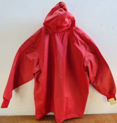 Vintage Sand-Knit Raincoat Size Large Red NOS - Picture 2 of 5