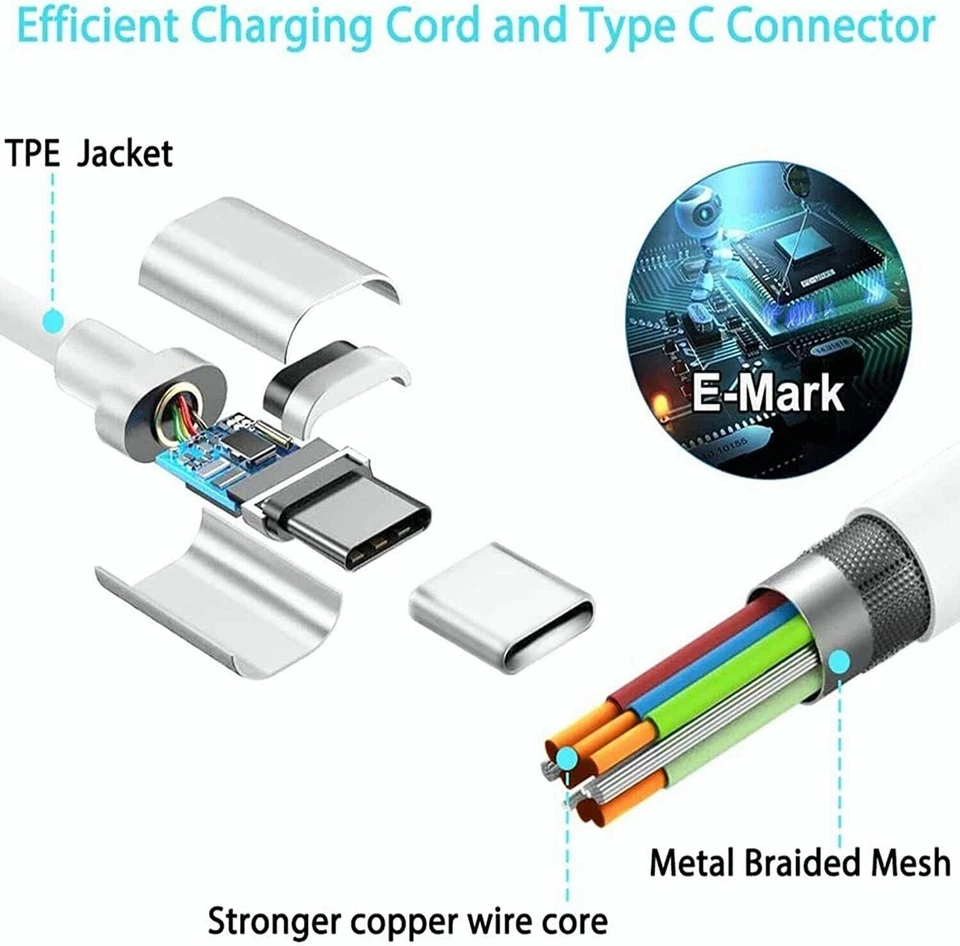 87W Power Adapter Charger For Apple Macbook Pro 15" 13" A1706 A1707 A1708 USB-C - Image 3 of 4