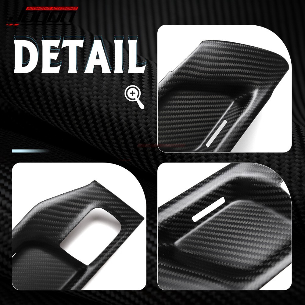 Carbon Fiber Inner Door Handle Cover Trim For Dodge Ram 1500 TRX Rebel 2019-2024 - 第 3 张/共 13 张