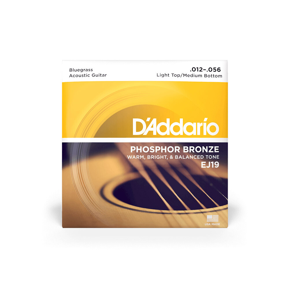 D’Addario EJ19 12-56 Phosphor Bronze Acoustic Guitar Strings (NEW)