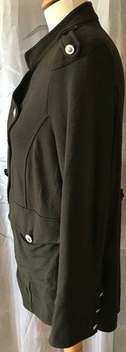 Zeitloser Damen Sweatshirt Blazer Jacke Gr 42 Braun - tolle Knöpfe TOP Design - Bild 5 von 11