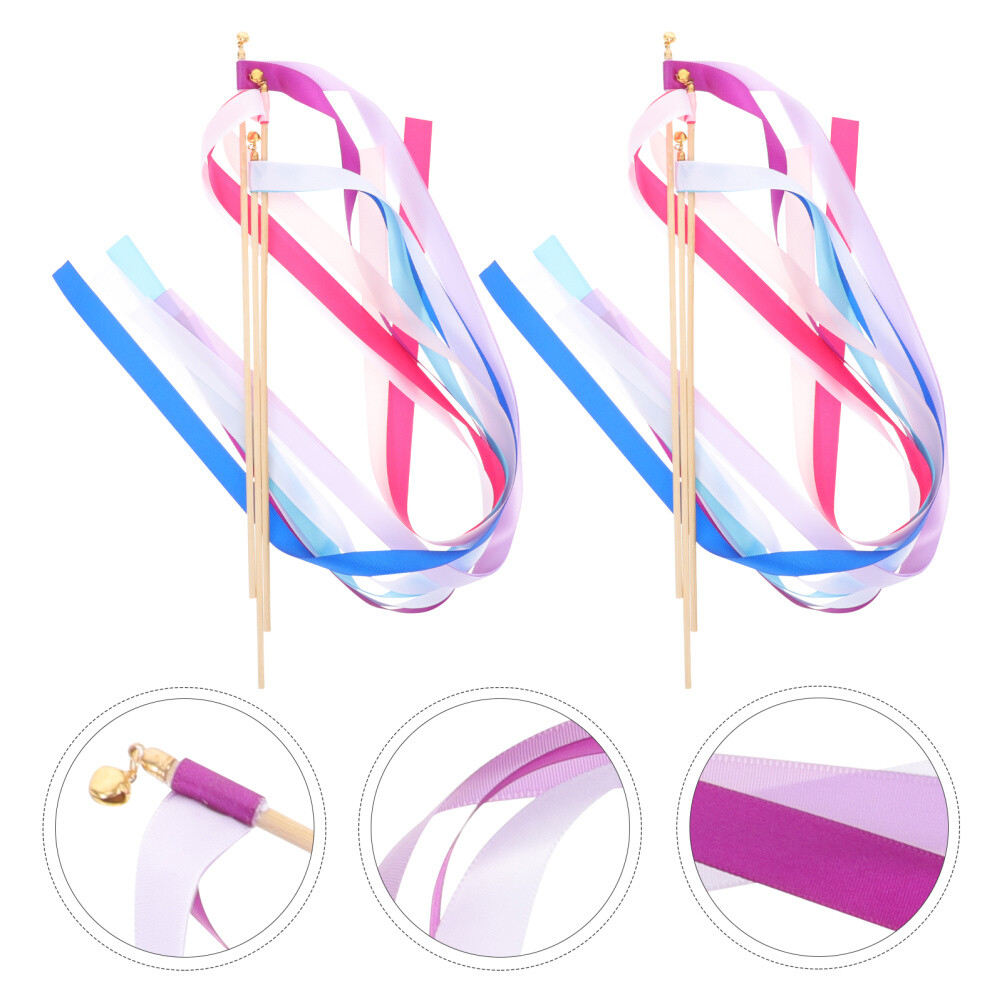 Colorful Ribbon Sticks Rainbow Dance Ribbon Ribbon Stick