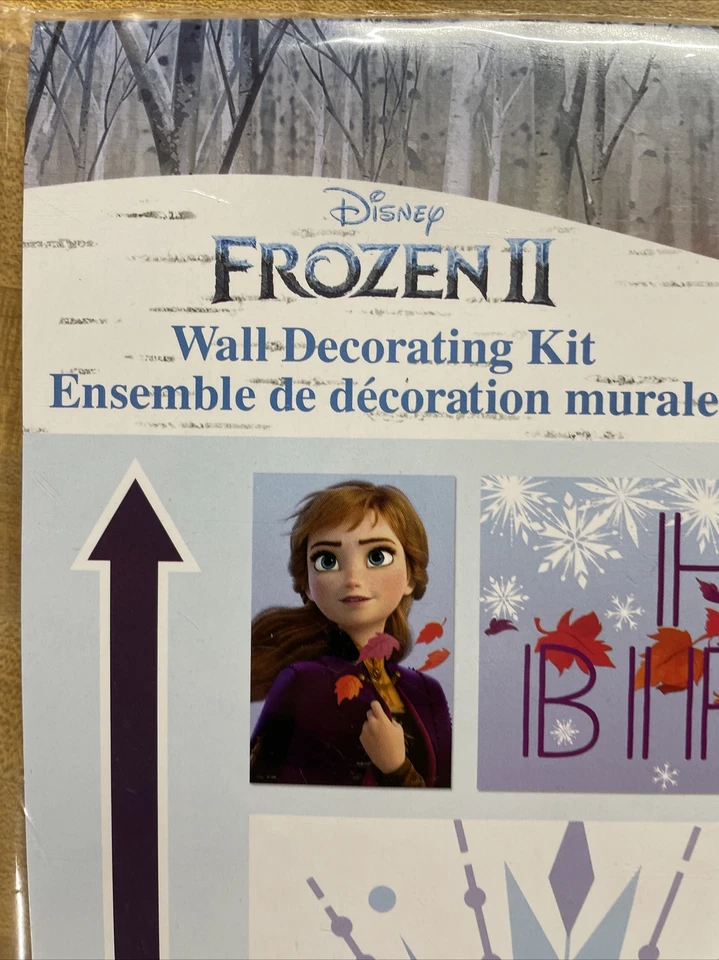 Disney FROZEN 2 II Scene Setter BIRTHDAY party wall poster backdrop Anna Elsa + - Image 3 of 4