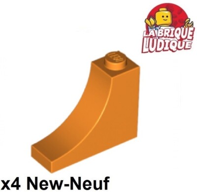 Lego 4x Stein Brick Arche Arch inverted 1x3x2 orange 18653 NEU