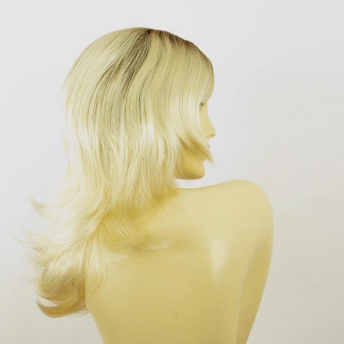Perruque femme mi-longue méchée blond racine blond foncé CARLY YS - Imagen 7 de 8