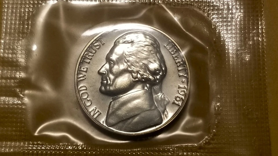 1961 Proof Mint Set Sealed Cello ~ Penny / Nickel / Token & Envelope (No Silver) - Image 3 of 4