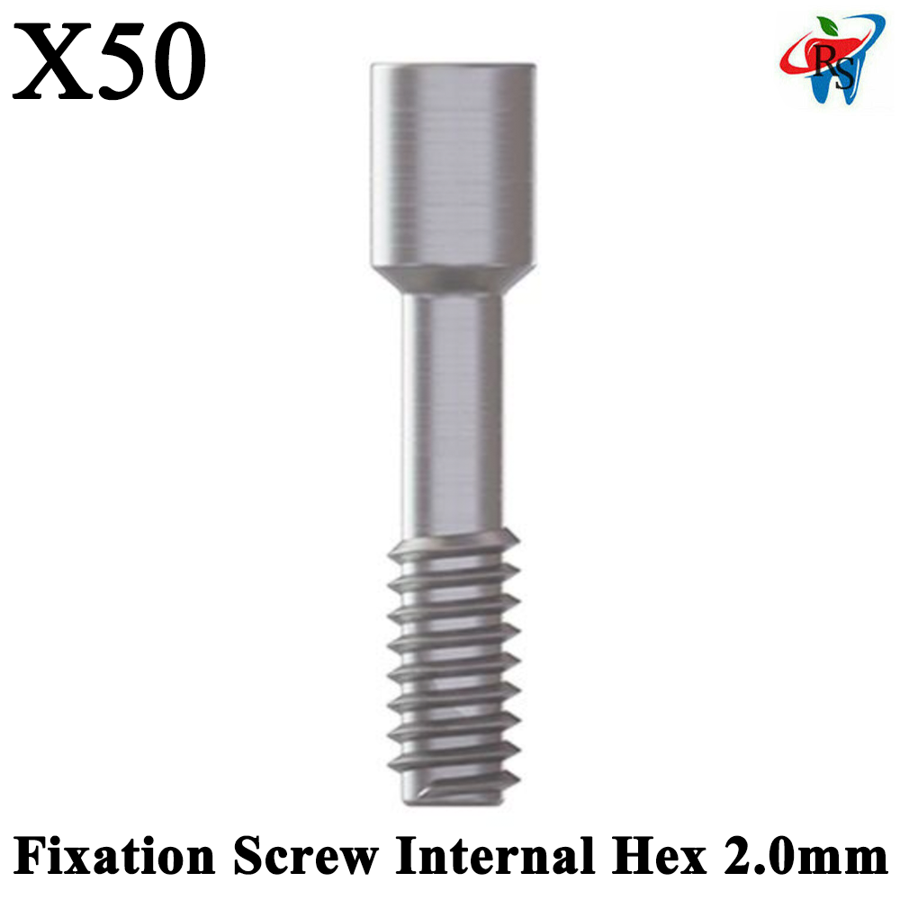 50x Dental Titanium Abut ment Fixation Screw Screws Internal