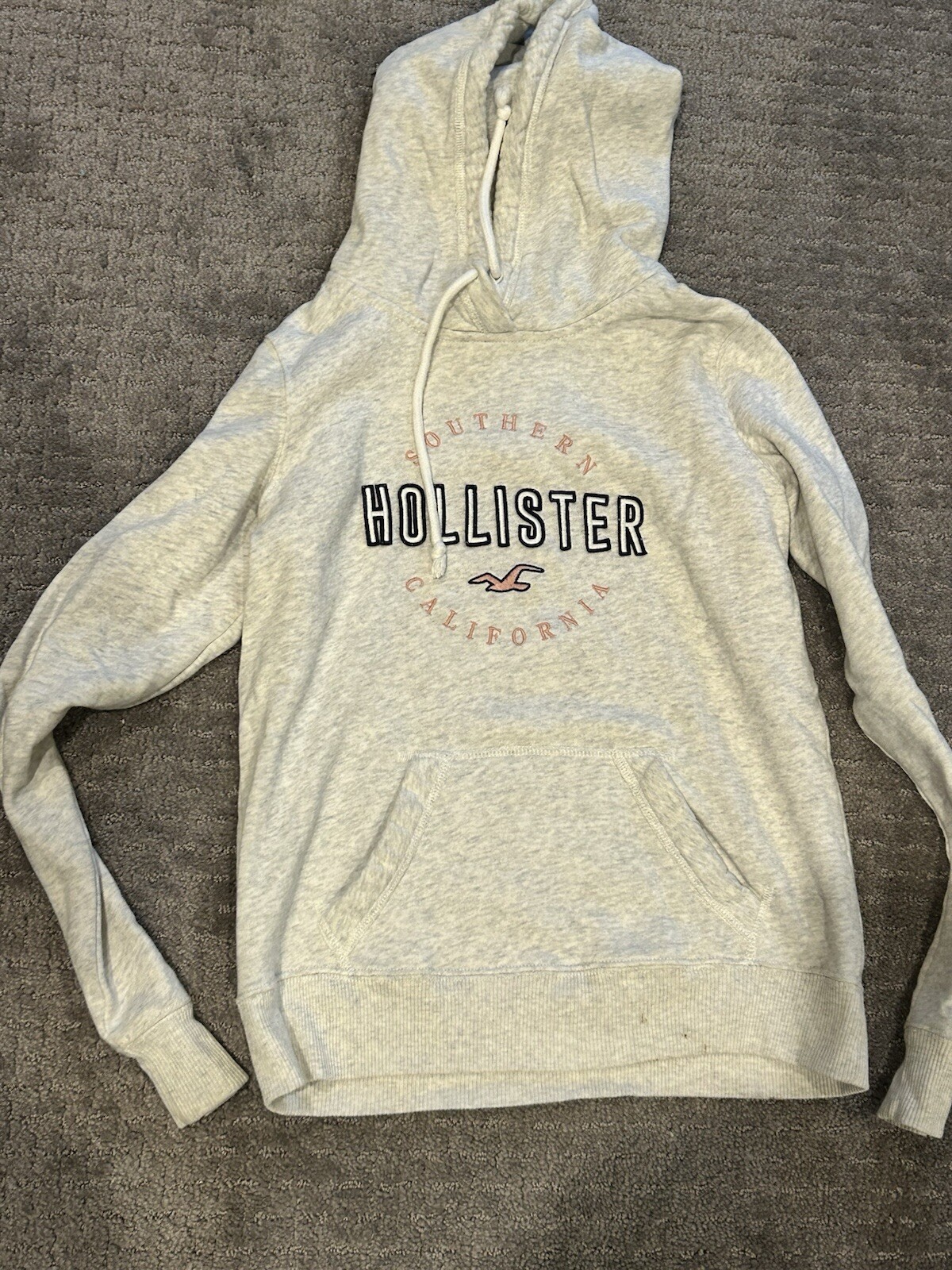 Hollister California Hoodie Women's XSmall Gray Full Zip Long Sleeve