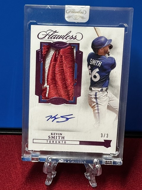 2022 Panini Flawless Encased FOTL Kevin Smith 🔥🔥Jumbo Raised Patch Auto /3