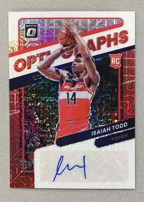 Isaiah Todd 2021-22 Panini Optic OPTI-GRAPHS Choice Prizm WASHINGTON WIZARDS