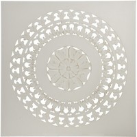 Dekoratives GroßEs Wandbild Wandornament Holz Shabby Weiß Im Landhausstil