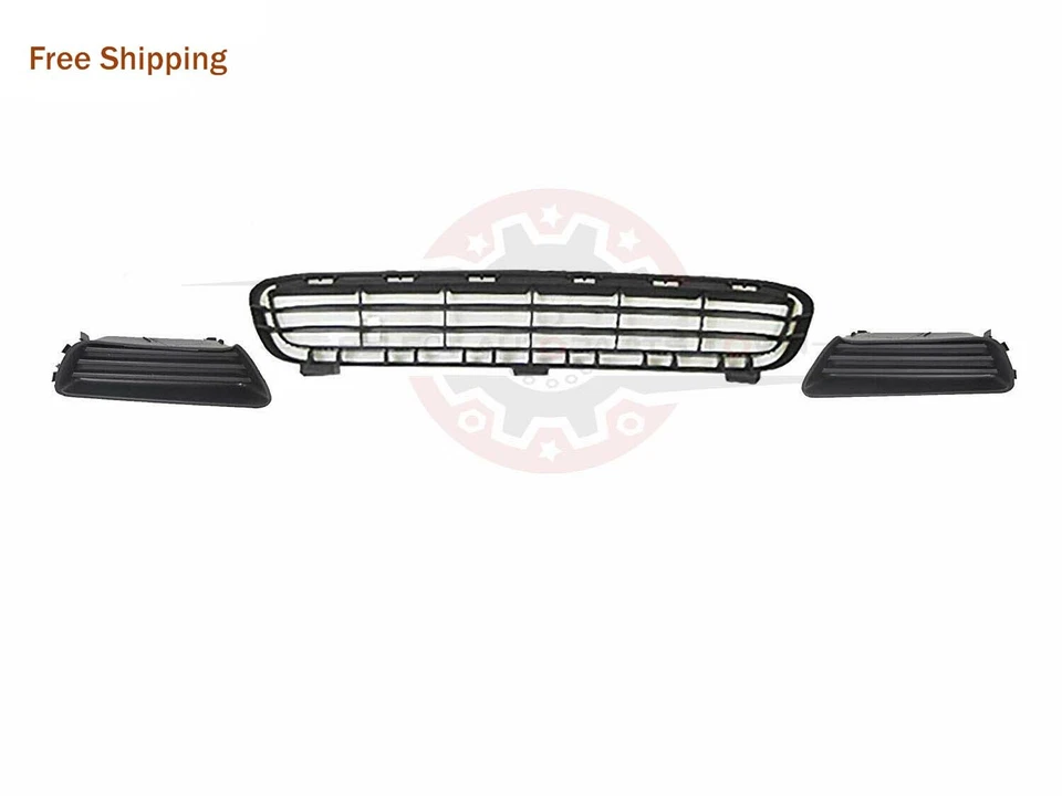 Fits 2007-2009 TOYOTA CAMRY New Front Bumper Lower Grille & Fog Light Bezel 3PC Foto 2 de 4