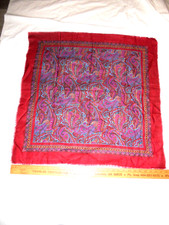 100 Acrylic Multi Color Design 29" X 29" Square Scarf Made In Japan