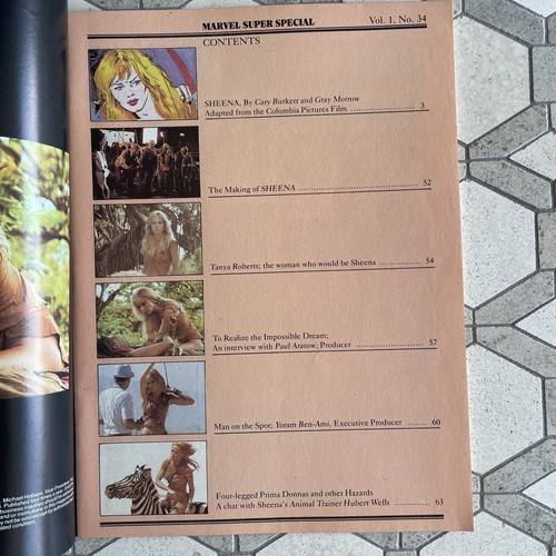Marvel Comics Super Special # 34 - Sheena Excellent Condition - Picture 2 of 7
