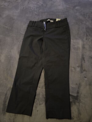 The Limited Womens Pants Black Size 0 Drew Fit Capri Stretch Polyester Blend
