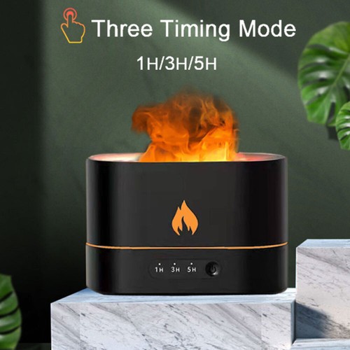 LED Flame Aroma Aromatherapy Diffuser Air Humidifier Oil Essential Air Purifier - Picture 10 of 17