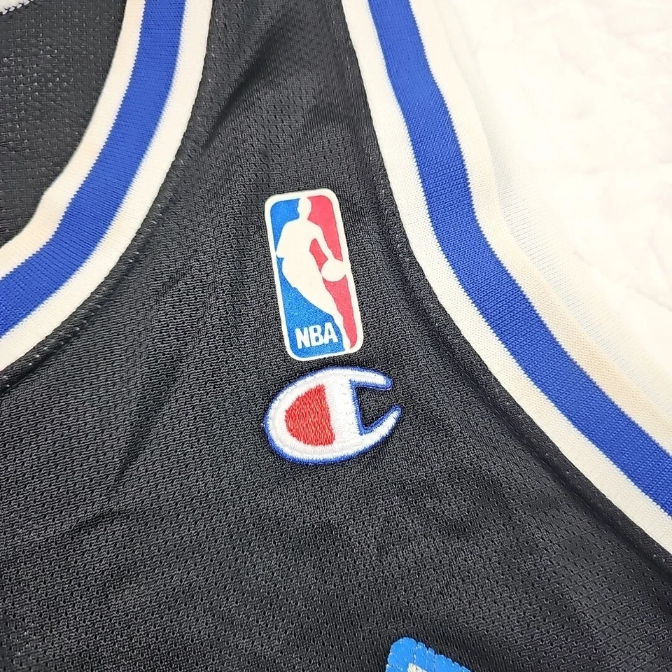 Винтажный NBA Orlando Magic Hardaway 1 размер 44 сделано в США чемпион черный 90-х - Изображение 3 из 4