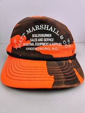 Vintage USA MADE Matt Marshall NC Camo Hunting Trucker Hat Snapback Dad Cap
