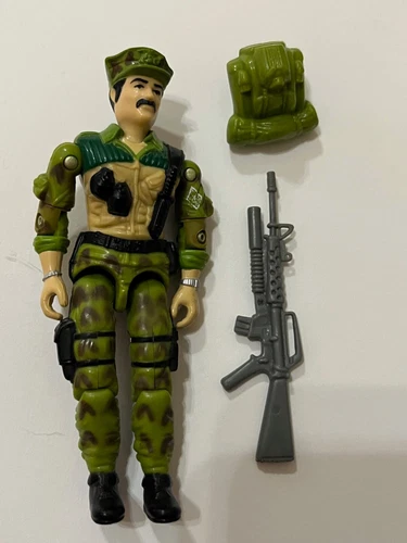 1986 Vintage GI Joe Lot ARAH Leatherneck v1 3.75 Figure Accessories *Complete