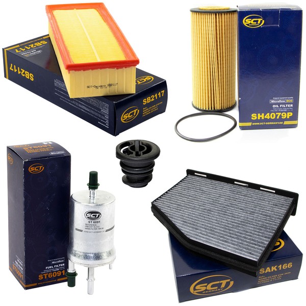 Filter Set Kraftstoff-ÖL-Luft-Innenraum + Schraube FüR VW Beetle 2.0 TSI 220 PS-image