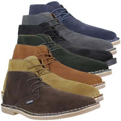 Herren Lambretta Chiswick Klassisch Schnürung Wildleder Wüste Stiefeletten Größen 6 bis 12
