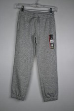 Girls' Athletic Works Fleece Jogger Pants Heather-Grey M 7-8 
