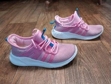 Runside Girls Lightweight Lace Up Sneakers Pink Size 2