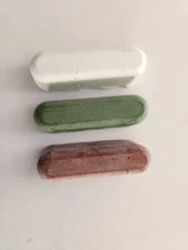 Buffing Polishing Cutting Compounds 3 Oz. Kit - Green Fine/White Medium/Red C...