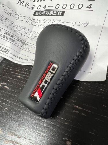 JDM Gear shift knob TRD 5 Speed Fifth manual black stitching Toyota MS204-00004 - Picture 2 of 6