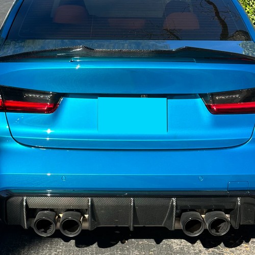 For BMW G80 M3 G82 G83 M4 2021-24 Real Carbon Rear Bumper Diffuser Lip Body Kits - Picture 5 of 14