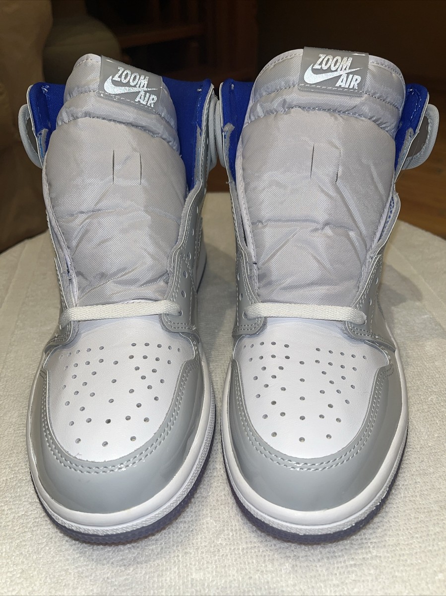 Brand New In Box AIR JORDAN 1 HI ZOOM White/Racer Blue/White Sz