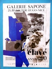 CLAVÉ Antoni Original Poster 86 Abstract Soap Nice Catalan School Catalonia