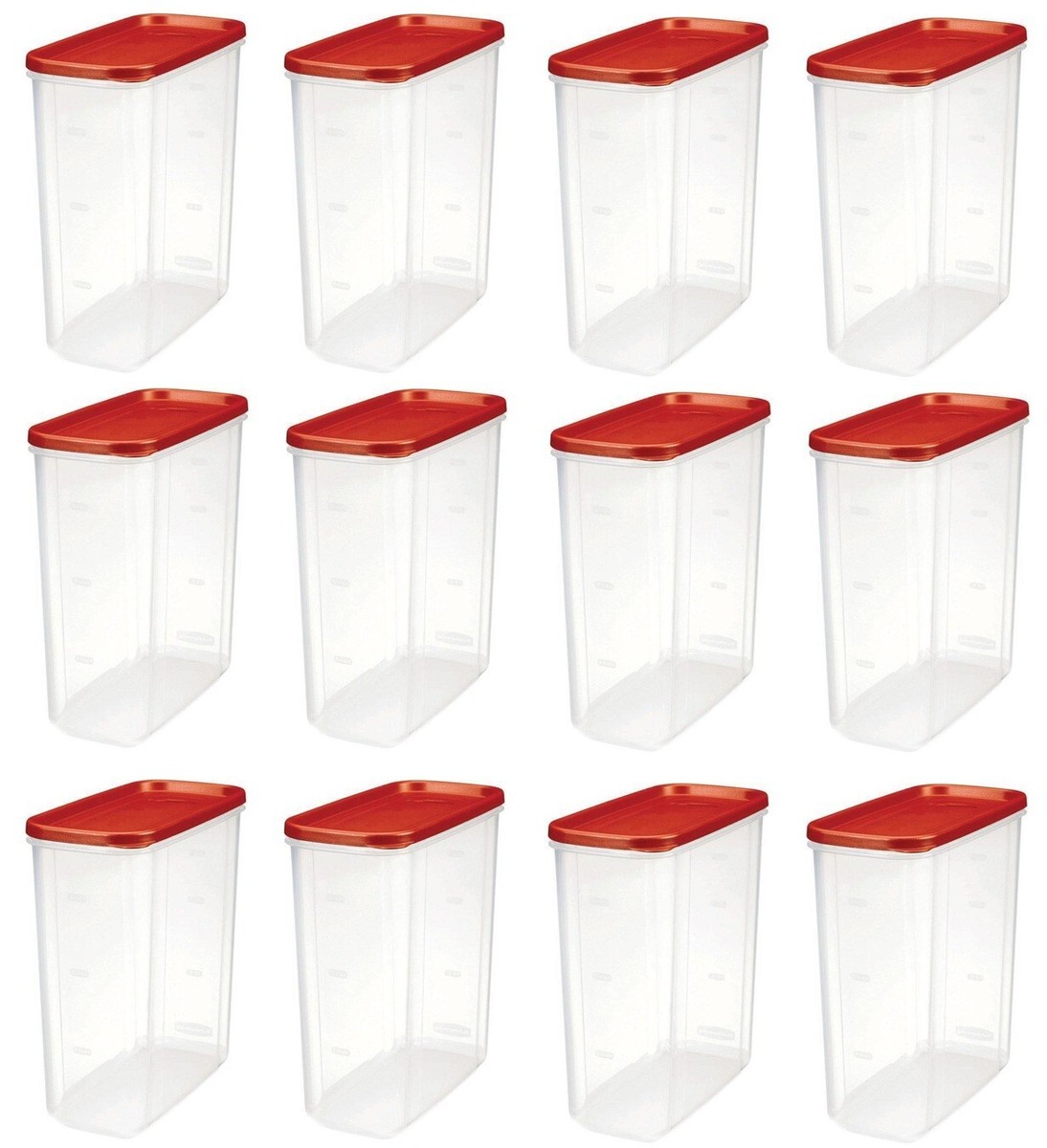 Rubbermaid 2168228 Racer Red 21 Cup Dry Food Storage Containers