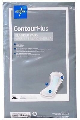 Medline Contour Plus Bladder Pads , Pack Of 28 Count Medline Industries