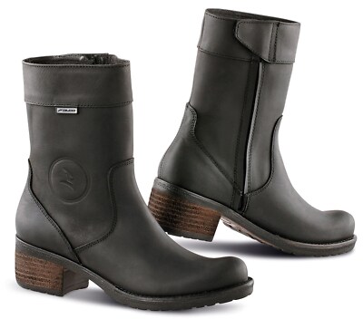 Falco Ayda 2 Size 36 Women's Motorcycle Boots with Heel Black