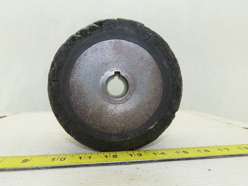 6" x 3" Rubber Over Steel Heavy Duty Drive Wheel Caster 25mm Bore