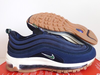 WMNS NIKE AIR MAX 97 QS OBSIDIAN BLUE-GORGE GREEN-GUM BROWN SZ 6.5