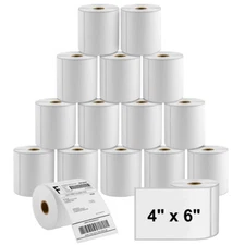 4"x6" Direct Thermal Shipping Labels 250/Roll 450/Roll 500/Roll for Zebra Rollo