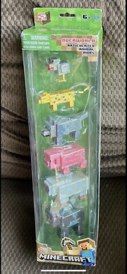 BNIB~2014 MINECRAFT SERIES #2 OVERWORLD ARTICULATED ANIMAL MOBS 6-PACK FIGURES
