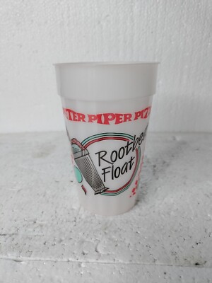 Vintage Peter Piper Pizza Plastic Cup Root Beer Float 1980's 1990's