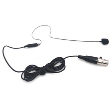 Headset Headworn Omnidirectional Microphone For Shure Wireless 4 Pins BLACK