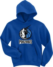 Kristaps Porzingis Dallas "Unicorn Logo" HOODED SWEATSHIRT