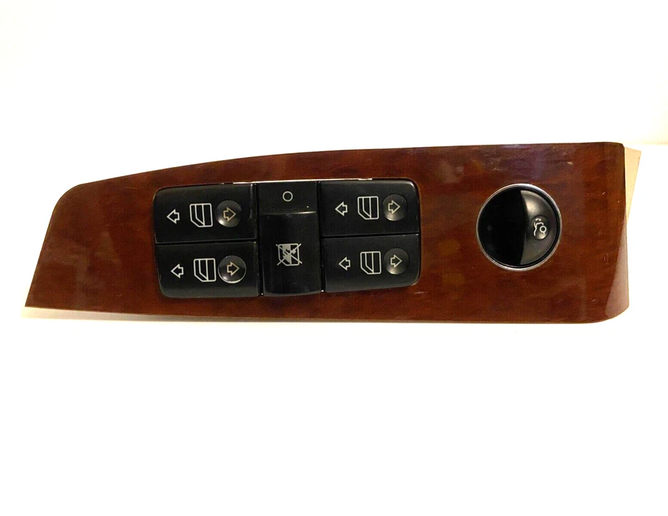 Interruptor de ventana eléctrica maestro Mercedes Benz Clase S S500 S430 S600 S55 2003-2006 Foto 3 de 4